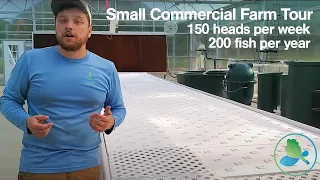 Small Commercial Aquaponic Farm Install at Blackbird Farm