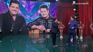 Gui Santana impressionou a plateia com suas imitações no palco do programa do Faustão