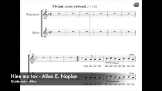 Naplan, Allan - Hine ma tov - Guide voix - Altos