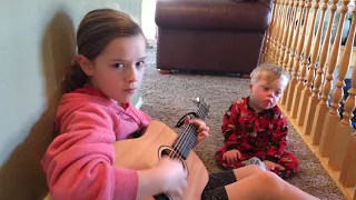 Lydia sings to her Down Syndrome brother Bo “You are my Sunshine”