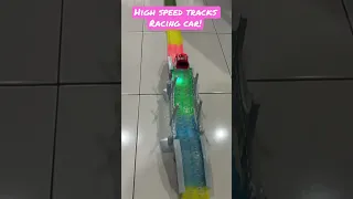 High speed tracks racing car! Xuan unboxing new toys and run away with racing car! Kids play time