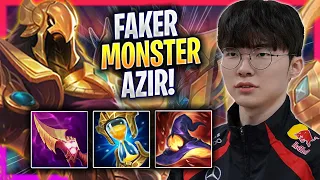 FAKER IS A MONSTER WITH AZIR! - T1 Faker Plays Azir MID vs Yone! | Season 2024