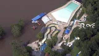 Raging Rivers Waterpark flooded by Mississippi River