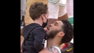 Jayson Tatum Hugs Son After Dropping CAREER HIGH 60-POINTS! 😊