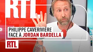 Philippe Caverivière face à Jordan Bardella, président du Rassemblement National