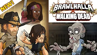 THE WALKING DEAD INVADES BRAWLHALLA!! • NEW Epic Crossover Skins + More!