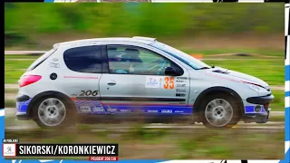 Sikorski/Koronkiewicz - Peugeot 206 s16 - Rajd Łap 2024