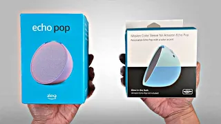 Amazon Echo Pop + Amazon Echo Pop Sleeve UNBOXING