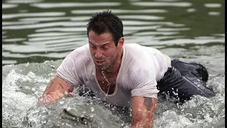 Johnny Messner Fighting With Crocodile