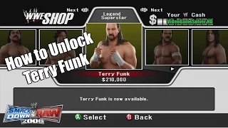 WWE SmackDown vs RAW 2008 [Xbox 360] • How to unlock TERRY FUNK