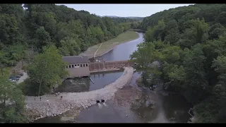 The Columbia Dam on the Paulins Kill Aerial 2