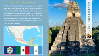 Maya Route through Mexico🇲🇽  Belize🇧🇿  Guatemala🇬🇹 with numerous sights and isolated places (4K)