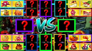 PvZ 2 Mod Tournament All RED & ORANGE Plants - Who Will Win?