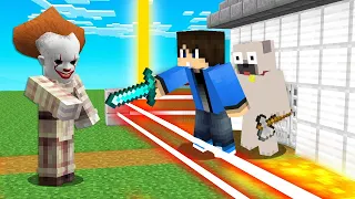 PENNYWISE BOHÓC vs VÉDETT HÁZ A MINECRAFTBAN!