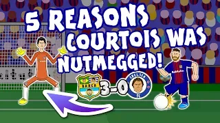 🥜MESSI NUTMEGS COURTOIS ✖️2️⃣ (Barcelona vs Chelsea 3-0 Parody Goal Highlights Champions League)