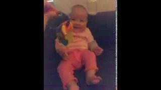 Funny Laughing Baby Girl 4 Months old