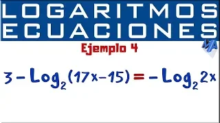 Logaritmos | Solución de ecuaciones | Ejemplo 4