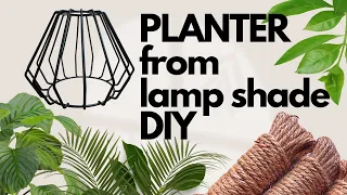 How To Make Jute Rope Flower Basket Planter | Easy Planter DIY 🪴