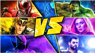 Hulk vs Ant-Man,Loki vs Scarlet witch, Mjolnir vs Black Panther Explained in Hindi (SUPERBATTLE)