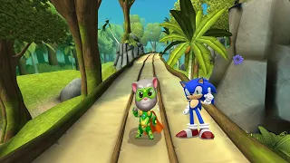 Talking Tom Hero Dash vs Sonic Dash 2 - Gameplay Walkthrough - New Tom Hero vs Sonic The Hedgehog