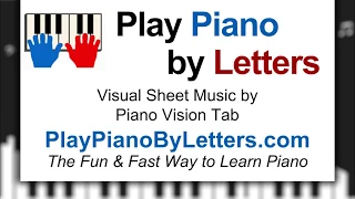 Learn to Play "Scarborough Fair" Traditional Folk Song | Play Piano by Letters (Main Theme)