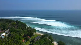 Pros Surf One Of Indo's Longest Lefts - Ujung Bocur, Sumatra