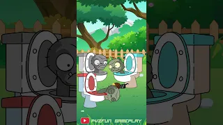 It's a joke, and then... (Part 5) 😳😳😳 Plants vs Zombies Skibidi Version #animation #shorts