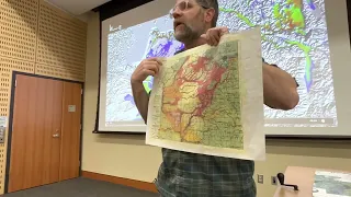 'Channeled Scabland: Back to Bretz?' in GEOL 351 classroom at CWU