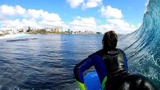 Lilly Pollard // POV Daze: Charging Shark Island, URBNSURF Wave Pool & More [Bodyboarding-Bodyboard]