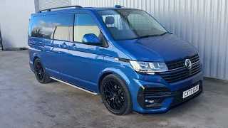 VW TRANSPORTER SHUTTLE T6.1 2.0 TDI SE Custom Minibus 150 DSG Auto Eu6 ULEZ SWB BLUE LEIGHTON VANS