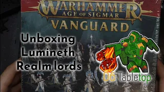 Warhammer Age of Sigmar Lumineth Realm Lords Vanguard Box Opening - The New High Elves?!