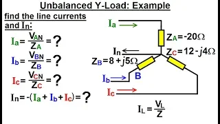 Electrical Engineering: Ch 13: 3 Phase Circuit (46 of 53) Unbalanced Y-Load: Example