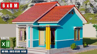 RUMAH MINIMALIS 6 X 8 M ||  80 JT ||  LENGKAP RAB (PDF)