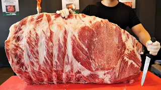 Amazing skills! Grilled Beef by Meat Cutting Expert / Korean street food