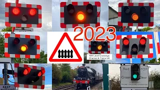 Compilation of Level Crossings & Trains in 2023