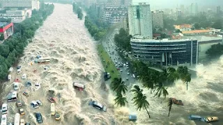 Storm Franklin devastates the Dominican Republic! Flash flood in Santo Domingo!