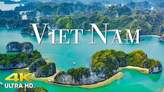 FLYING OVER VIETNAM (4K UHD) Amazing Beautiful Nature Scenery & Relaxing Music - 4K Video Ultra HD