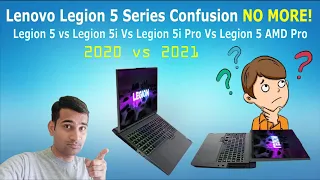 Lenovo Legion 5 series comparison