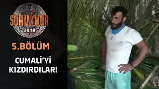 Survivor 2018 | 5. Bölüm | Barakadaki yerleşme sorunu Cumali'yi kızdırdı!