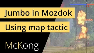 USING MAP TACTIC MOZDOK- Gameplay how to WIN AN UPTIER MATCH in realistic tank battles