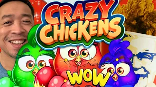 WOW! THESE CHICKENS WERE SPICY HOT!! 🐓 CRAZY CHICKENS Slot Machine (ARISTOCRAT GAMING)