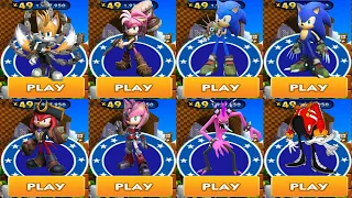 Sonic Dash - All New Sonic Prime Characters Unlocked and Fully Upgraded vs All Bosses Zazz Eggman