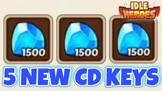 5 NEW Limited CD KEYS | Idle Heroes 2022