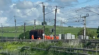 Derailed Wagon at Shap/Hardendale Quarry & DB Freight getting ready to load 30/05/2024 #derail