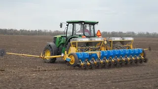 30.04.21 Посів соняха. John Deere 6110В & LOVOL 504