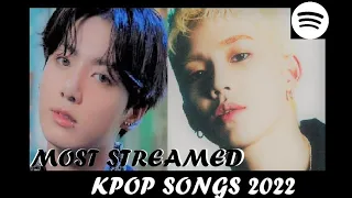 [TOP50] MOST STREAMED SONGS BY KPOP ARTIST on Spotify 2022 (March Week 1)