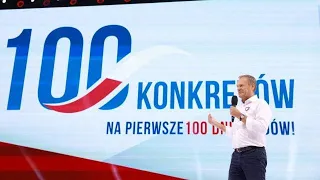 "100 konkretów" Koalicji Obywatelskiej. Donald Tusk wymienia najważniejsze punkty