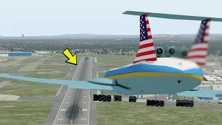 President Biden's AirForce One Pilot Got Fired Because Of This Landing [XP11]