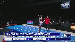 Simone Biles competes in Indiana, looks forward to 2020 Olympics