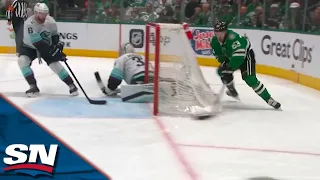 Stars' Dadonov Capitalizes On Grubauer Mistake With Wrap-Around Finish